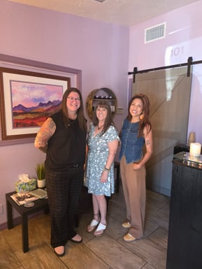 Jamie Pack with Kiera Stroup and Jennifer Emperador